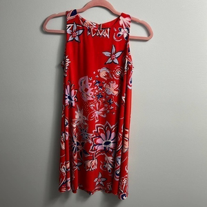 Ralph Lauren size 4 red/blue/purple floral print dress‎